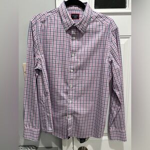 UNTUCKit LS Button Up Shirt | Blue Pink Plaid | Dolcetto WF | Men’s M • Reg